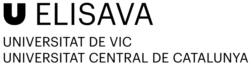 Logo Elisava UVic UCC vertical negro