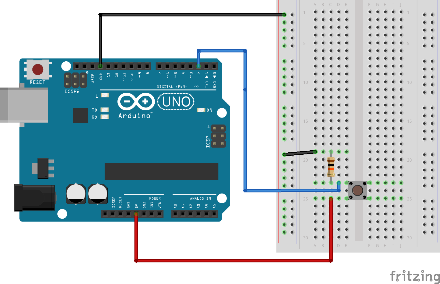 arduino bottom circuit pulldown